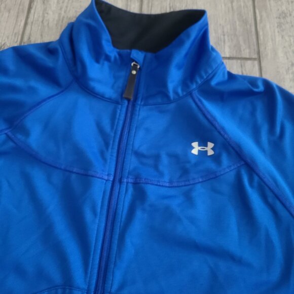 Activewear Under Armour AllSeasonGear Full Zip Jacket royal blue womens medium - Picture 3 of 9